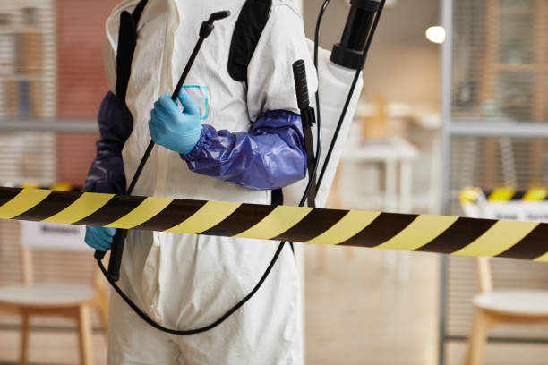 Professional Biohazard Cleanup technician working in Park Ridge, NJ